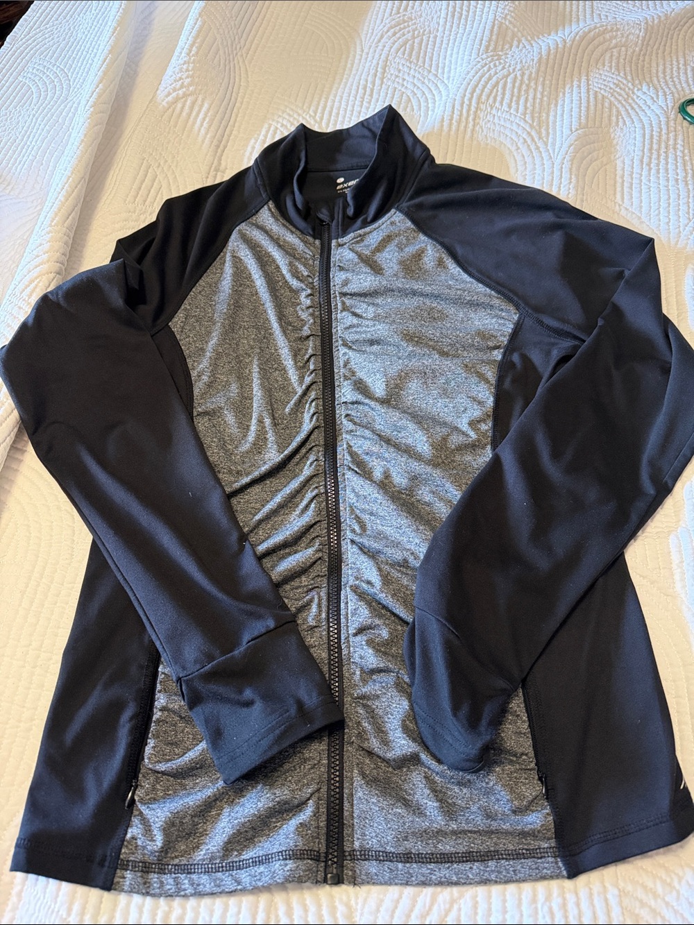 exertek Black & Gray Performance Zip Jacket